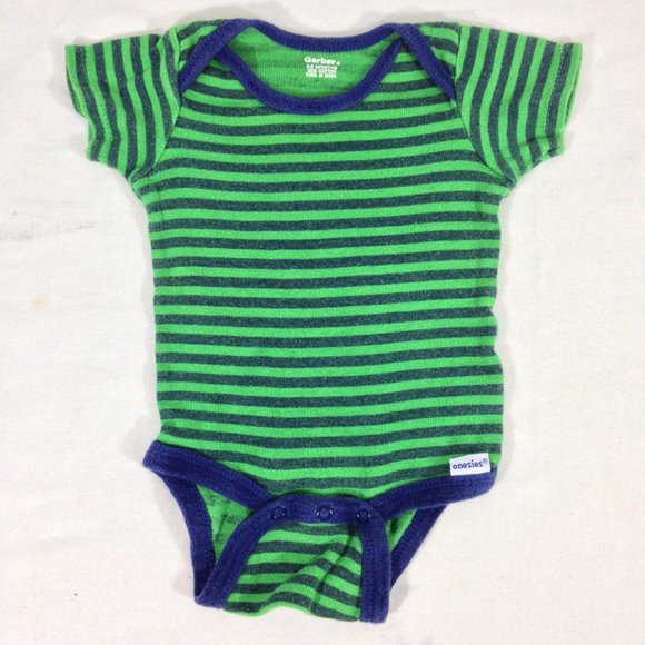 Baby Boy  Lot of 10 Pieces One Piece Snap 3-6 Month Short Sleeves Various Brands - Picture 5 of 10